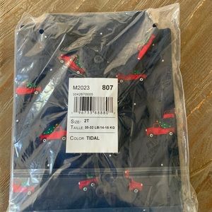 2T boys button down Christmas shirt. Brand new